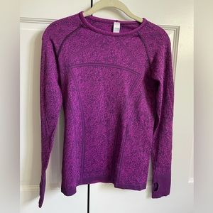 Ivivva purple stretchy long sleeve shirt